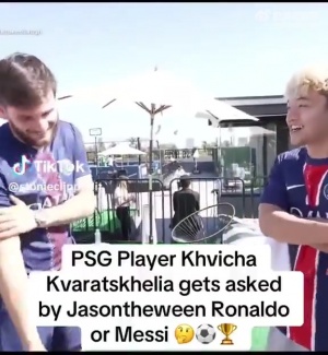 kaiyun中国官网-克瓦拉茨赫利亚：我非常喜欢C罗，但梅西是来自另一个星球的人