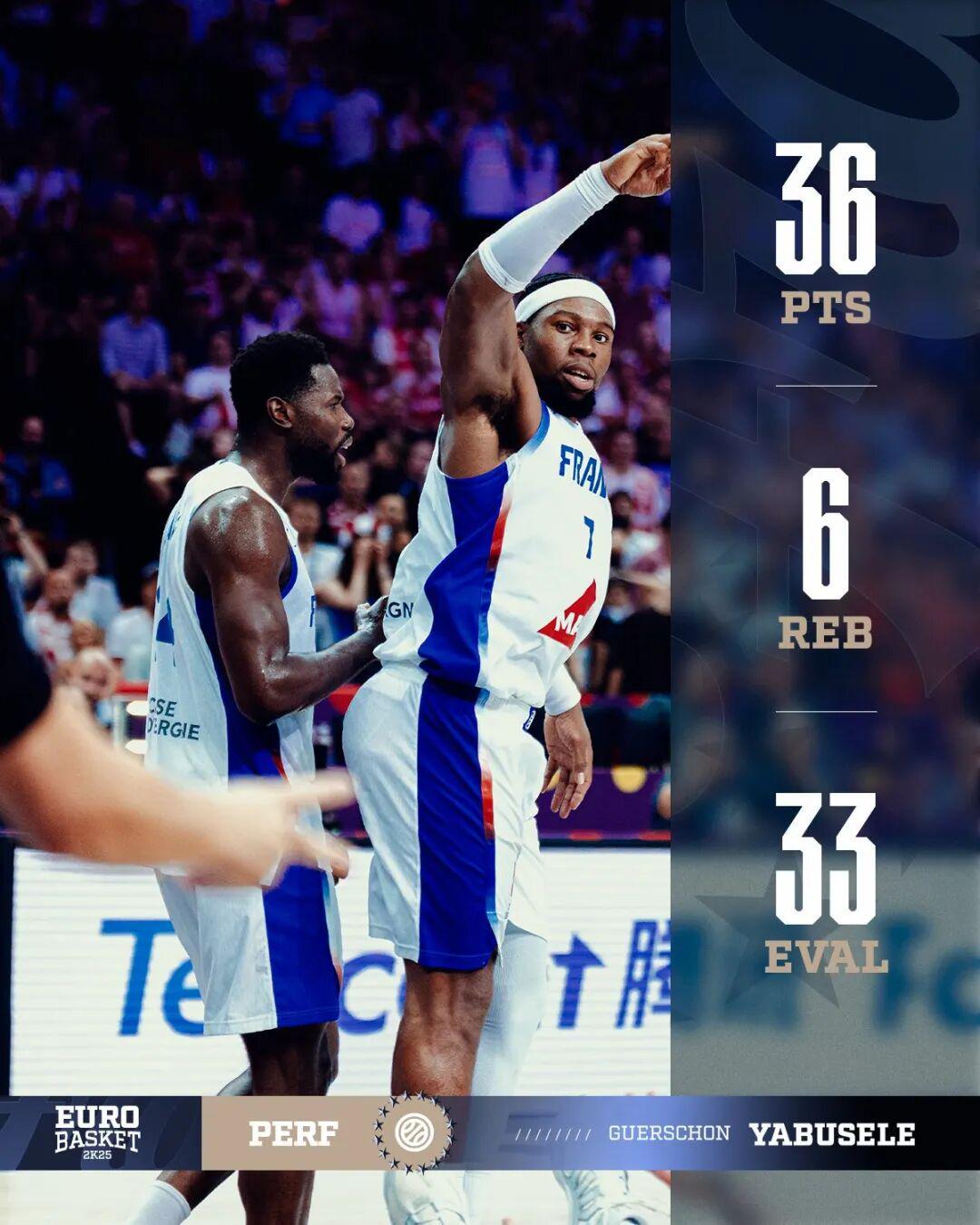 kaiyun-单场36分！欧锦赛的亚布塞莱，能带法国走多远？