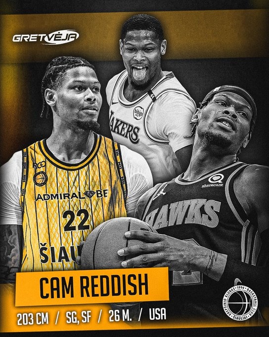 19年10号秀!立陶宛俱乐部BC Siauliai官宣雷迪什加盟